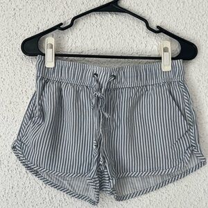 SO Blue and White Striped Shorts with pockets